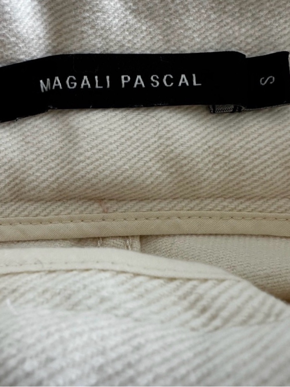 Anthropologie Magali Pascal Birkin Wide Leg Jeans High Rise Beige Size S - Picture 9 of 9